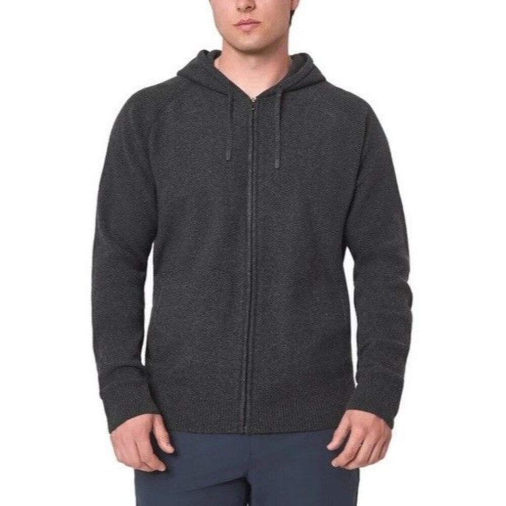 Modern Ambition Men's Full Zip Hooded Recycled Knit Jacket Gray Small NWT - Picture 1 of 3